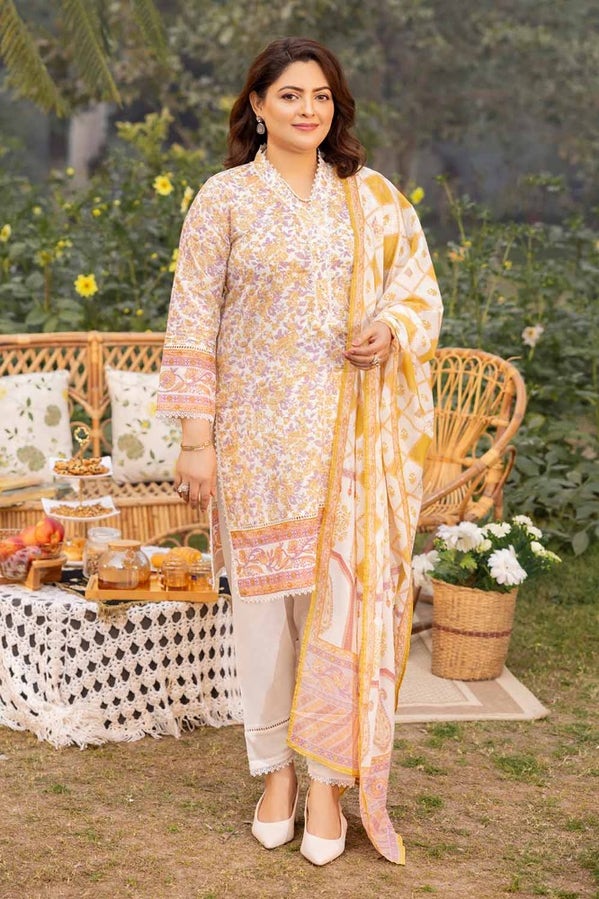 Gul Ahmed Print Lawn`24 CL#42195B