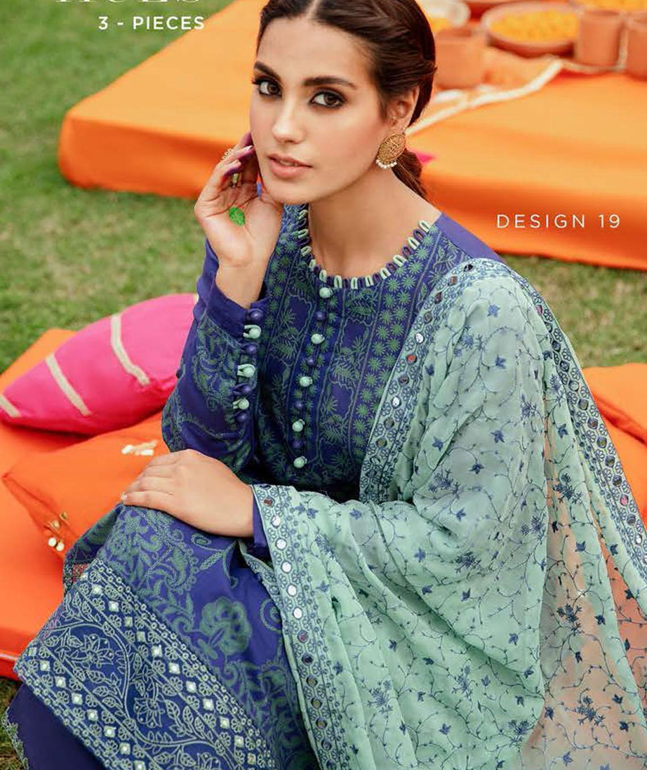 Cross Stitch Eid Premium Lawn`22 D#19
