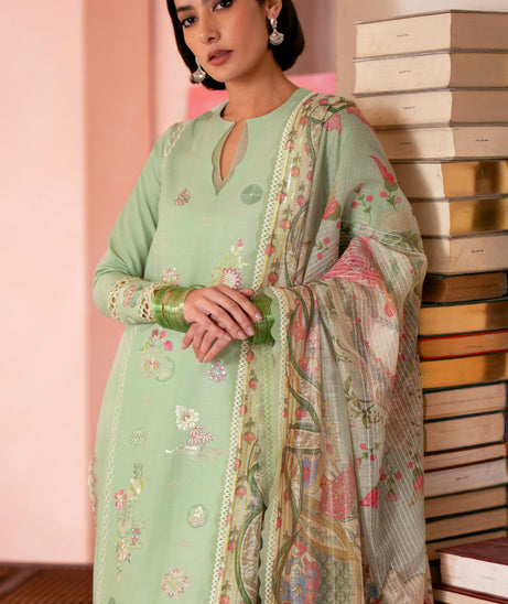 Seran Jahaan Unstitched Eid Edit 2024 Dure D-09