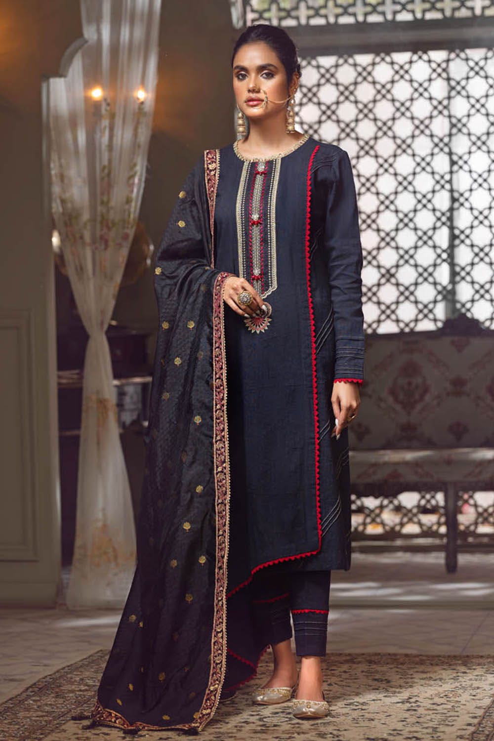 Gul Ahmed Winter Collection`22 MJ#22086-A