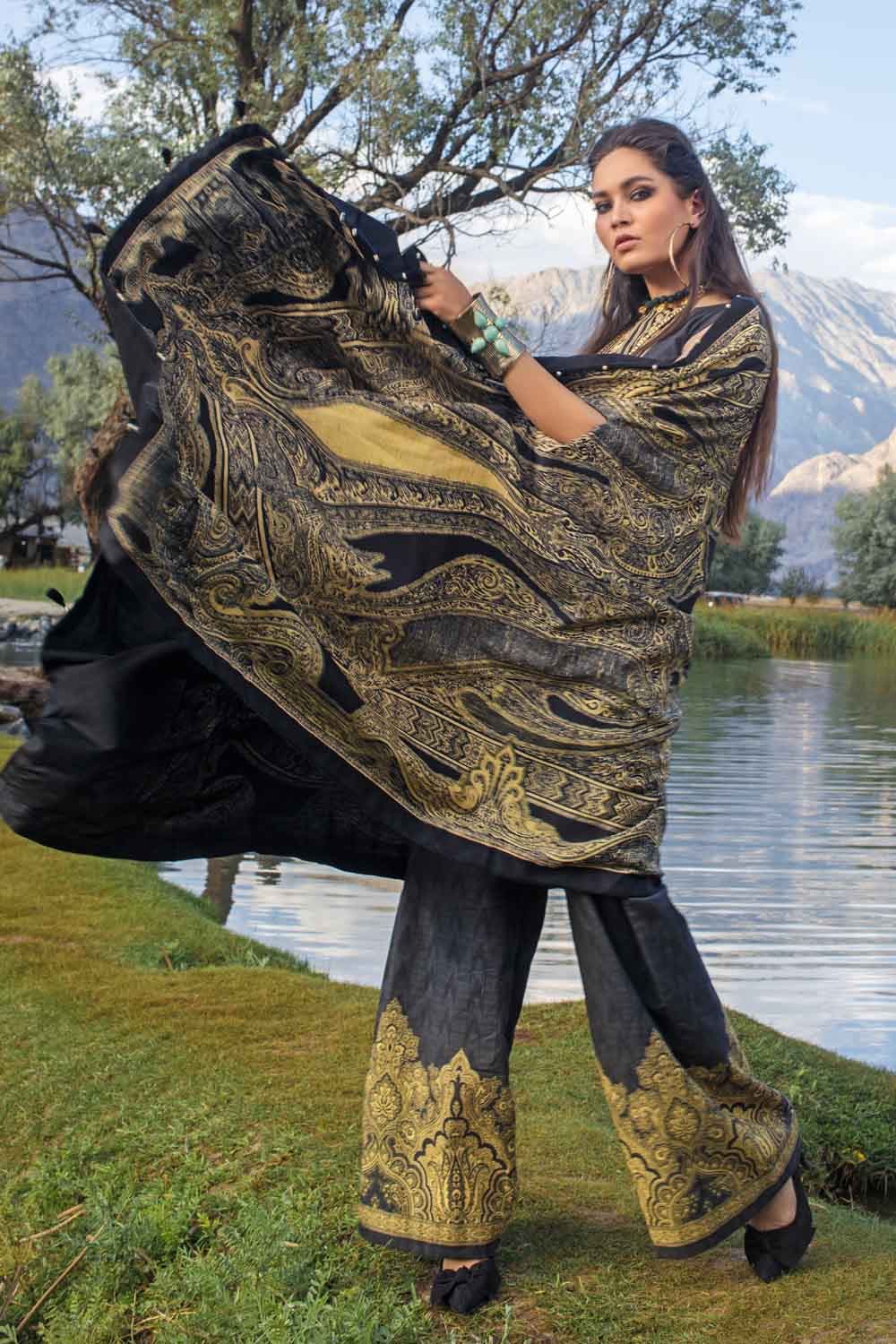 Gul Ahmed Winter Collection`21 PVS # 12011