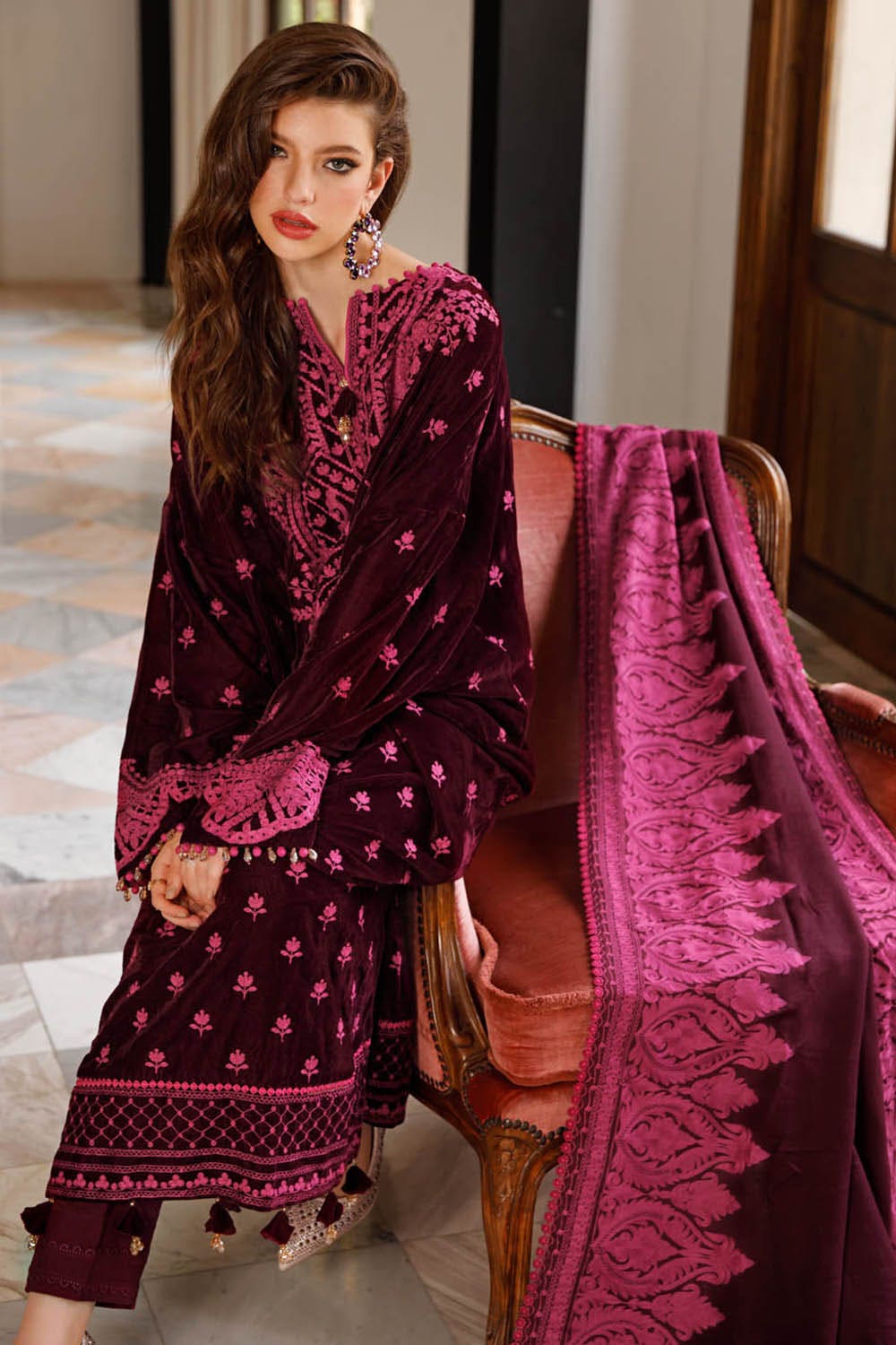 Gul Ahmed Winter Collection`22 WV#22005