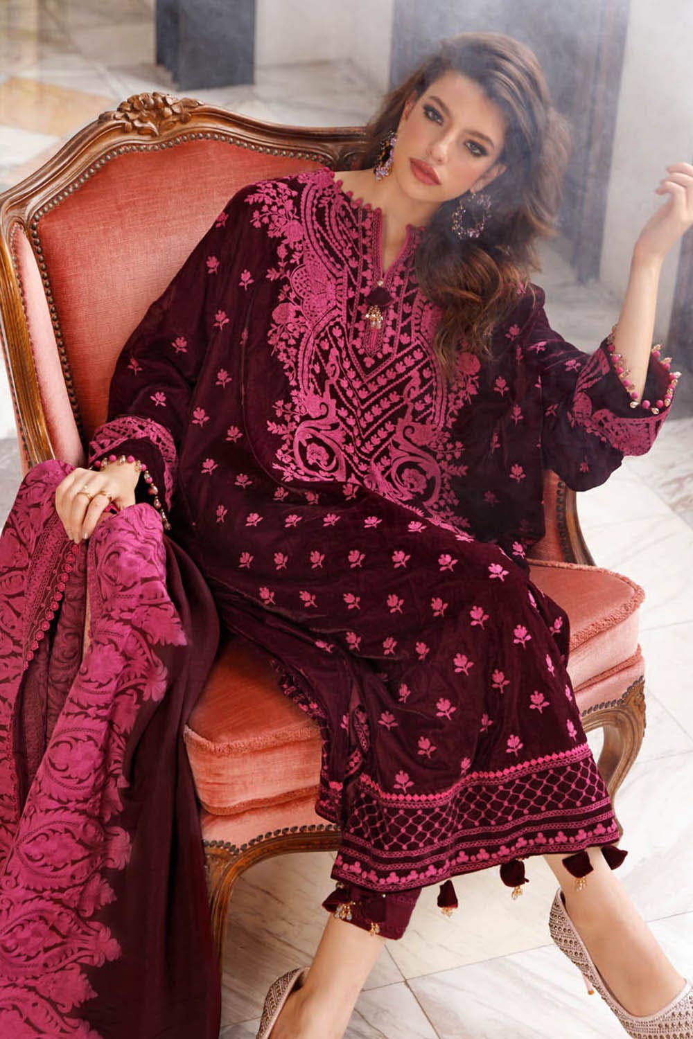 Gul Ahmed Winter Collection`22 WV#22005