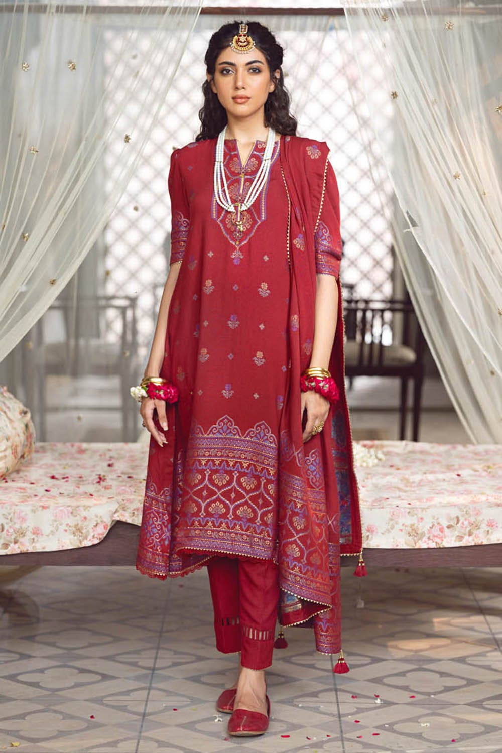 Gul Ahmed Winter Collection`22 MJ#22083