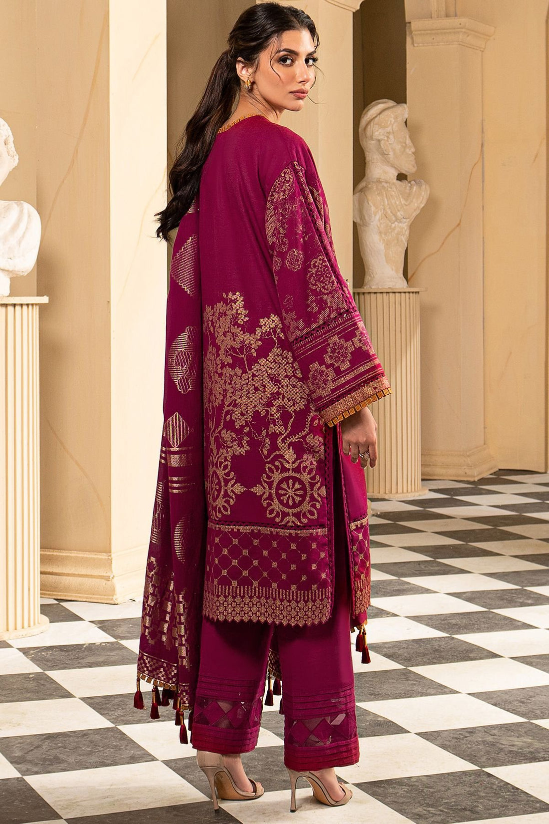 Al-Karam Winter Collection`22 FW#19 PINK