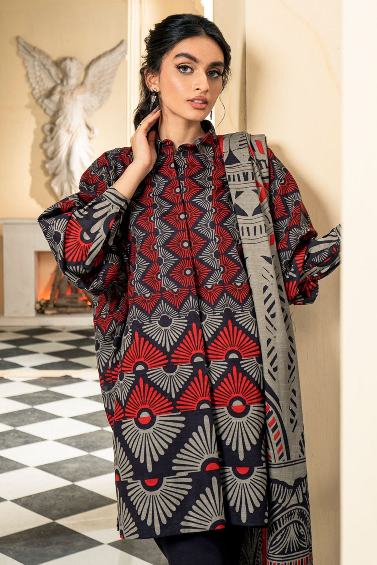 Al-Karam Winter Collection`22 FW#21 BLACK