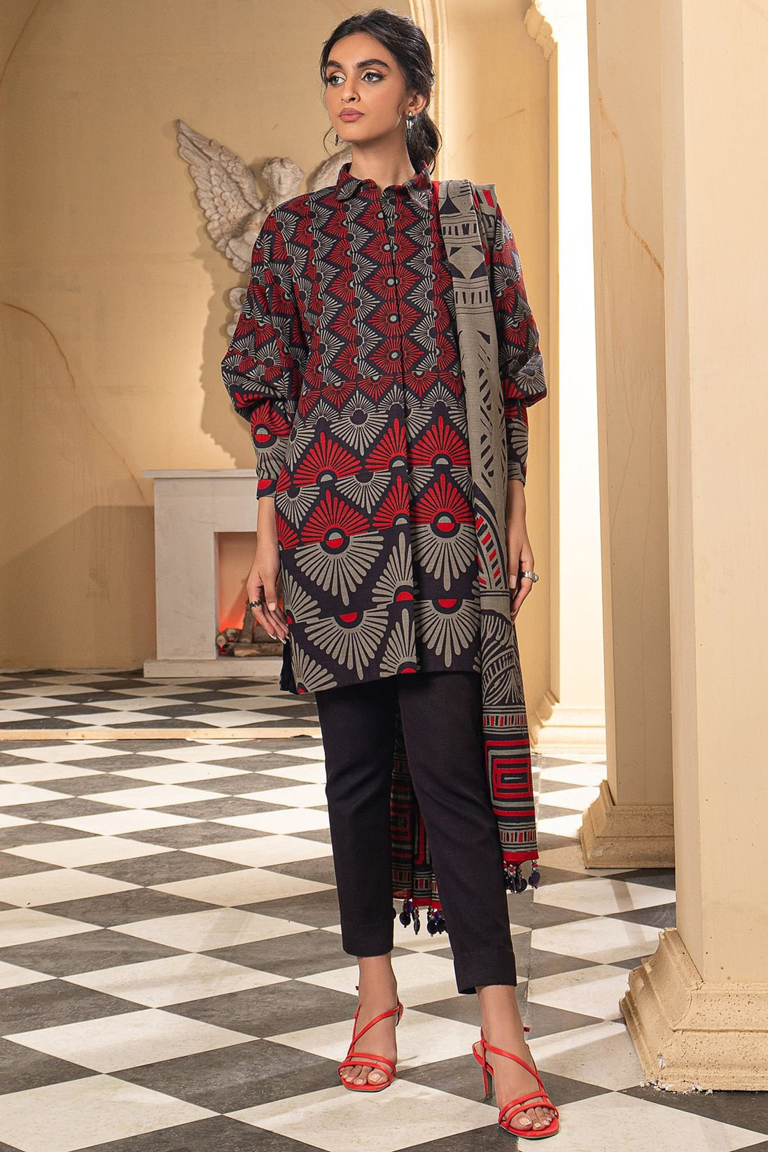 Al-Karam Winter Collection`22 FW#21 BLACK