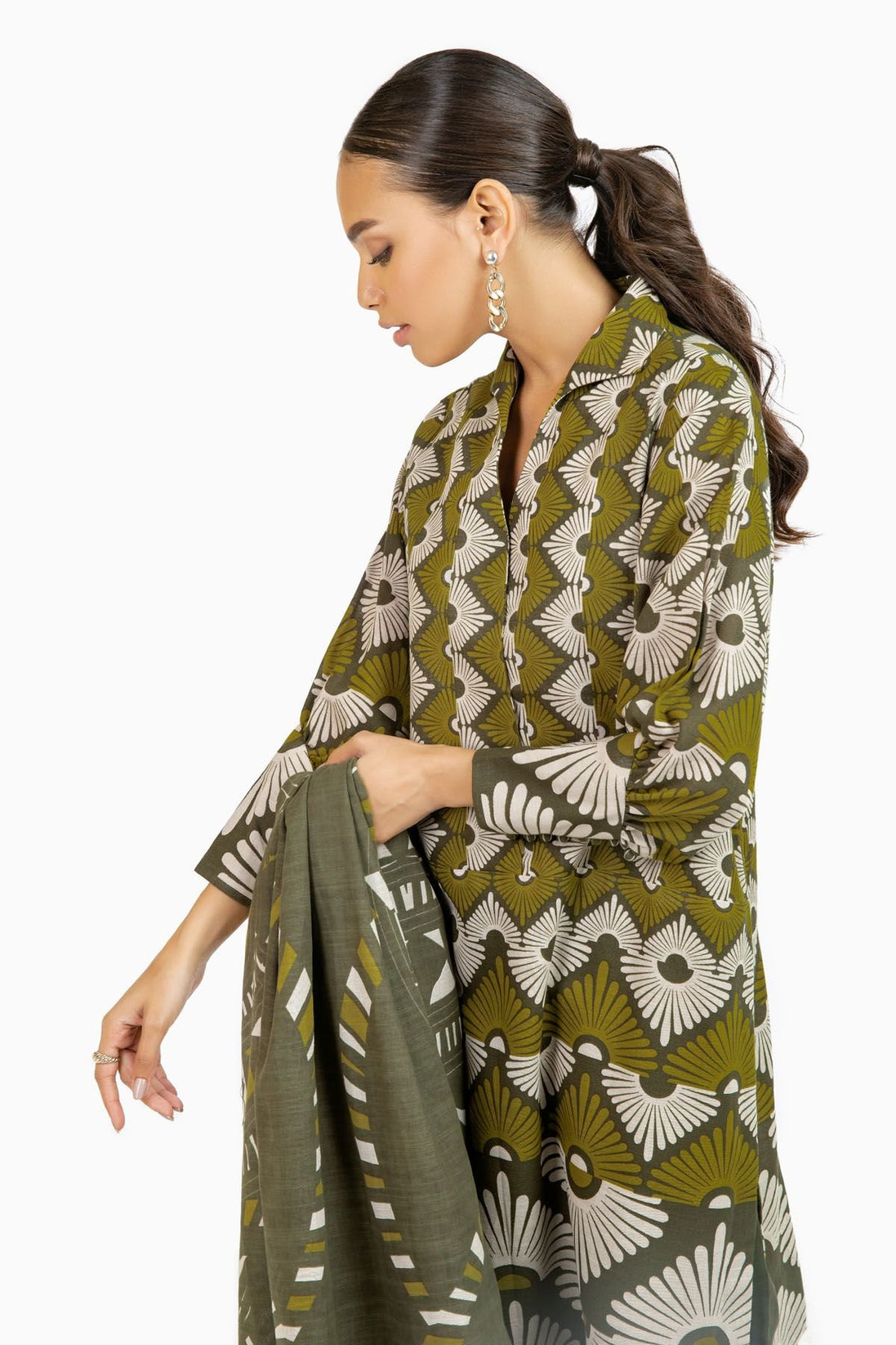 Al-Karam Winter Collection`22 FW#21 GREEN