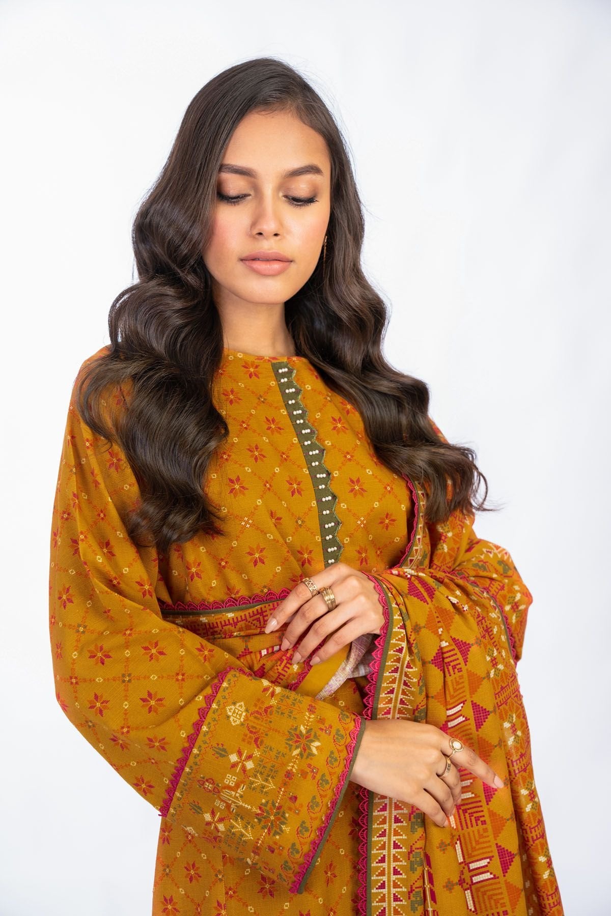 Al-Karam Winter Collection`22 FW#21.1 ORANGE