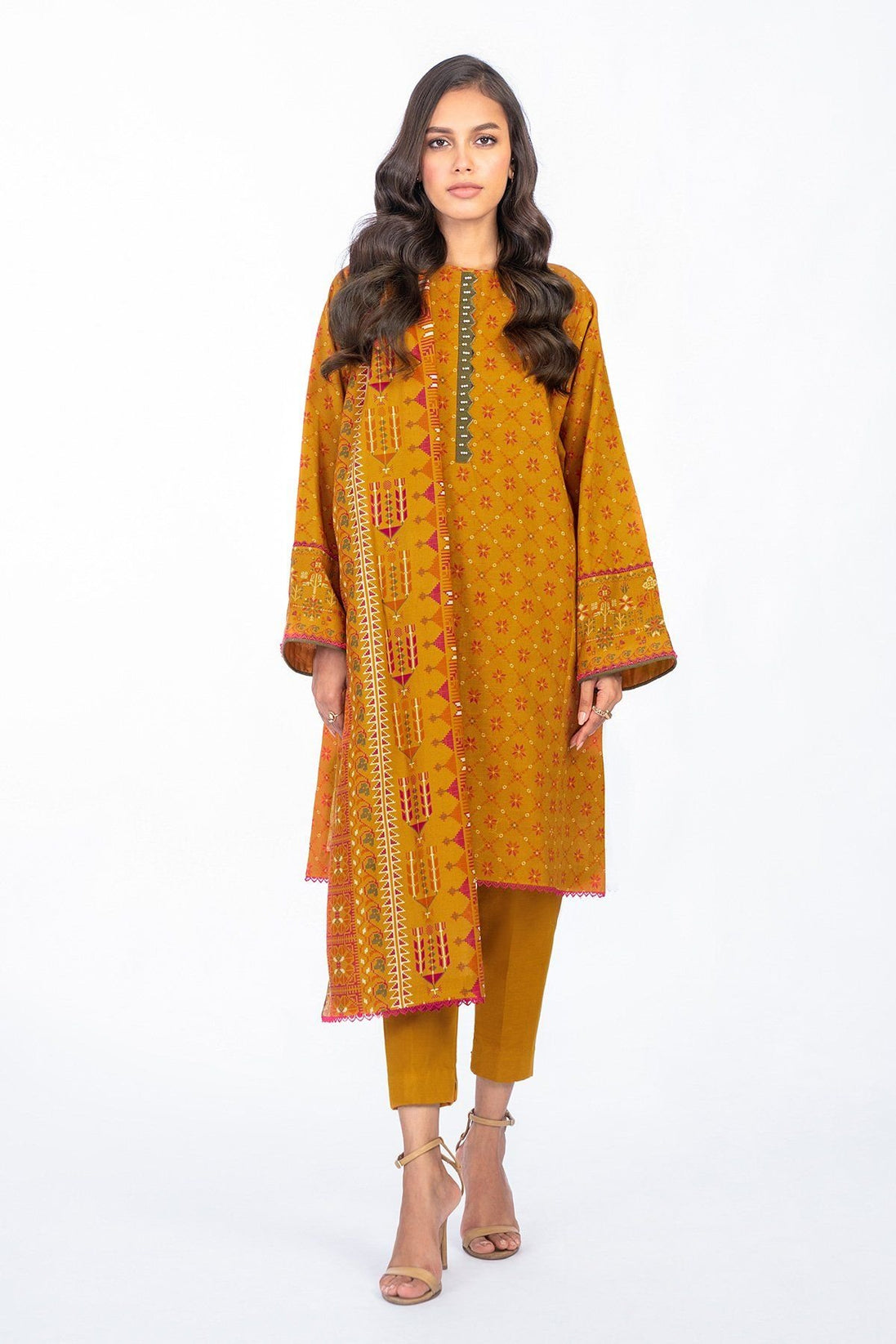 Al-Karam Winter Collection`22 FW#21.1 ORANGE