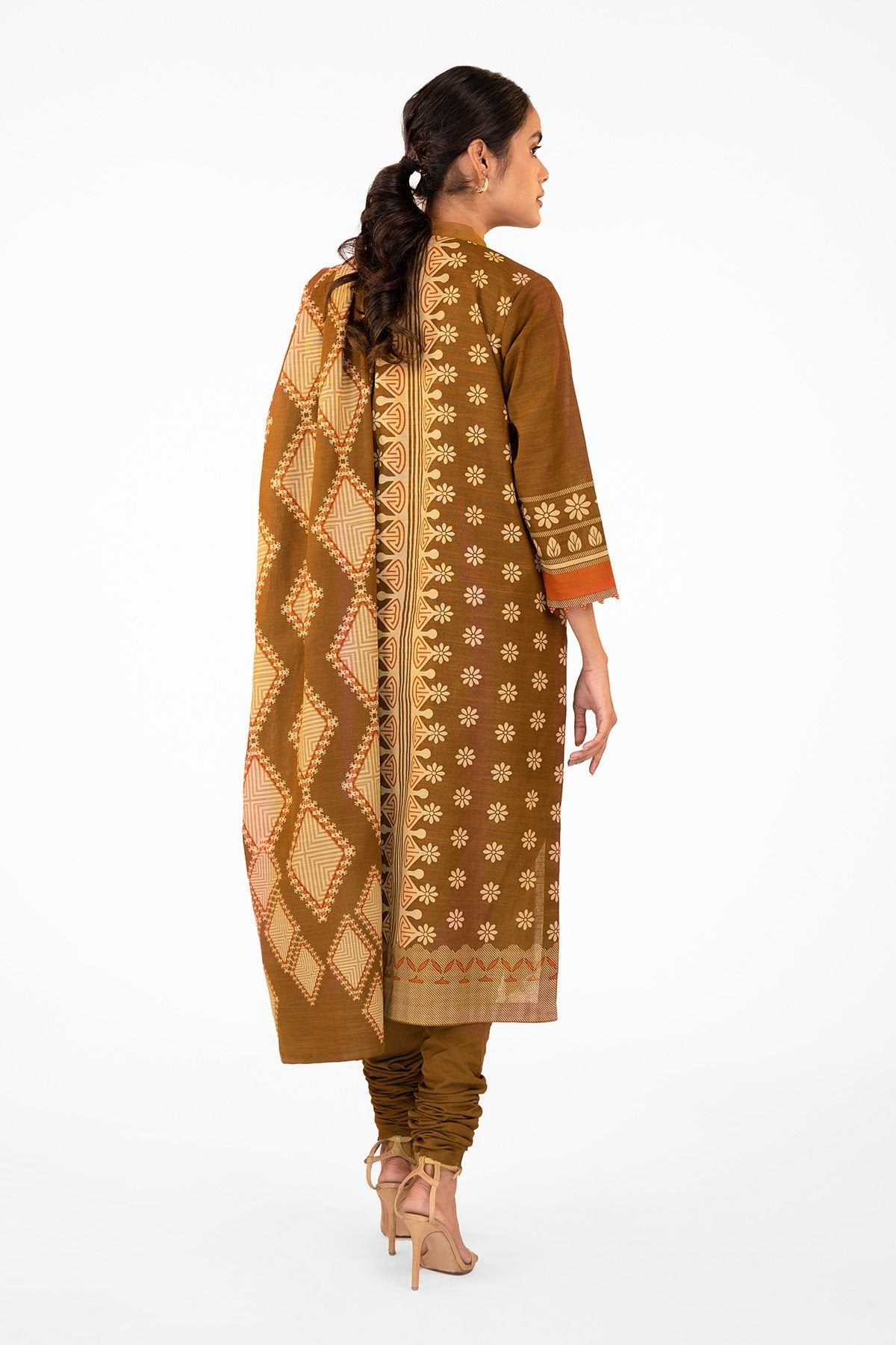 Al-Karam Winter Collection`22 FW#22 BROWN