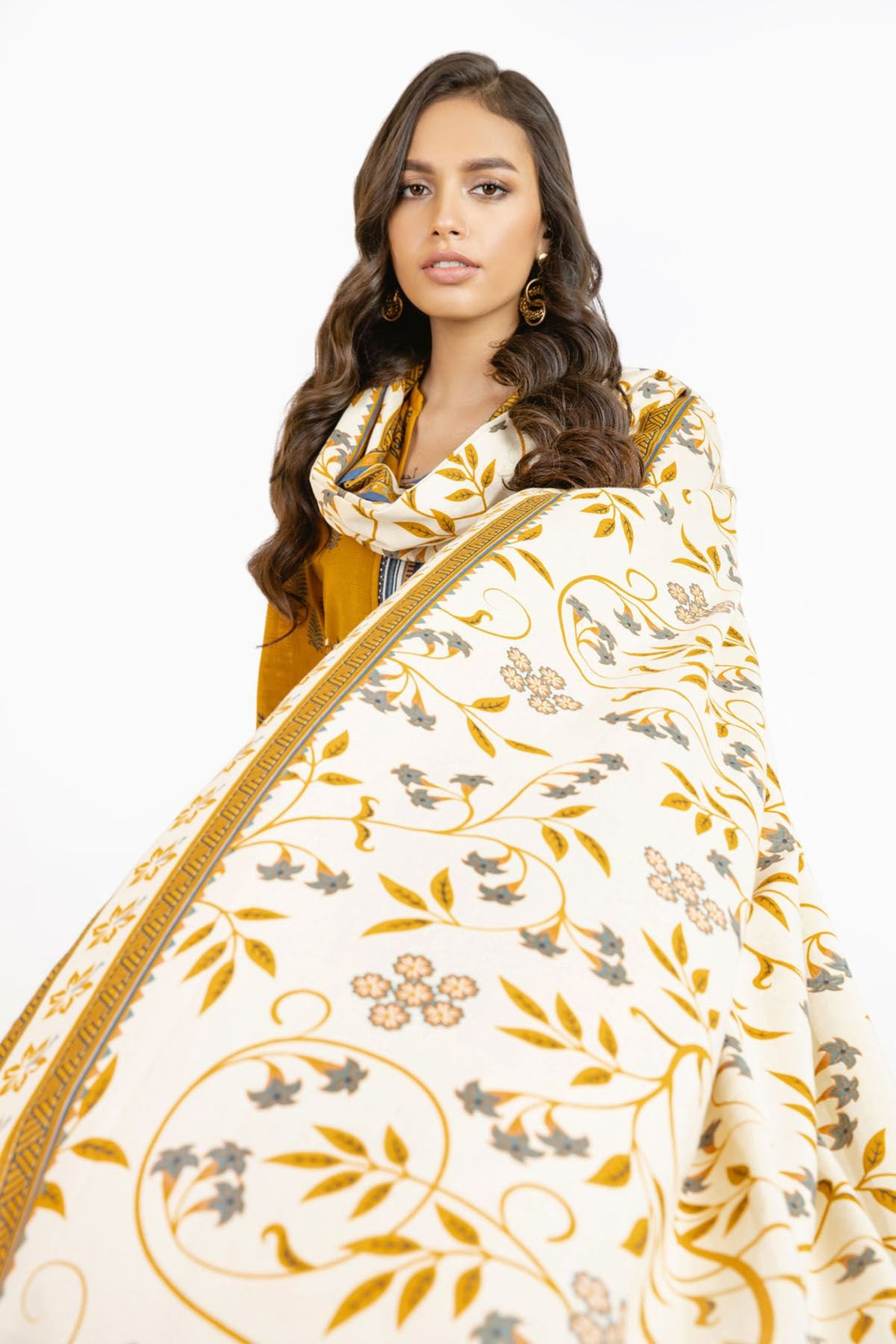 Al-Karam Winter Collection`22 FW#23.1 YELLOW