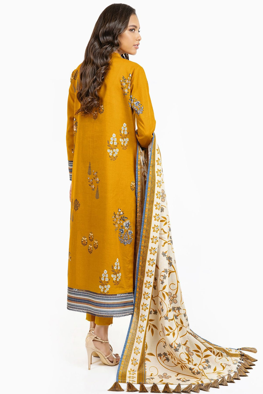 Al-Karam Winter Collection`22 FW#23.1 YELLOW