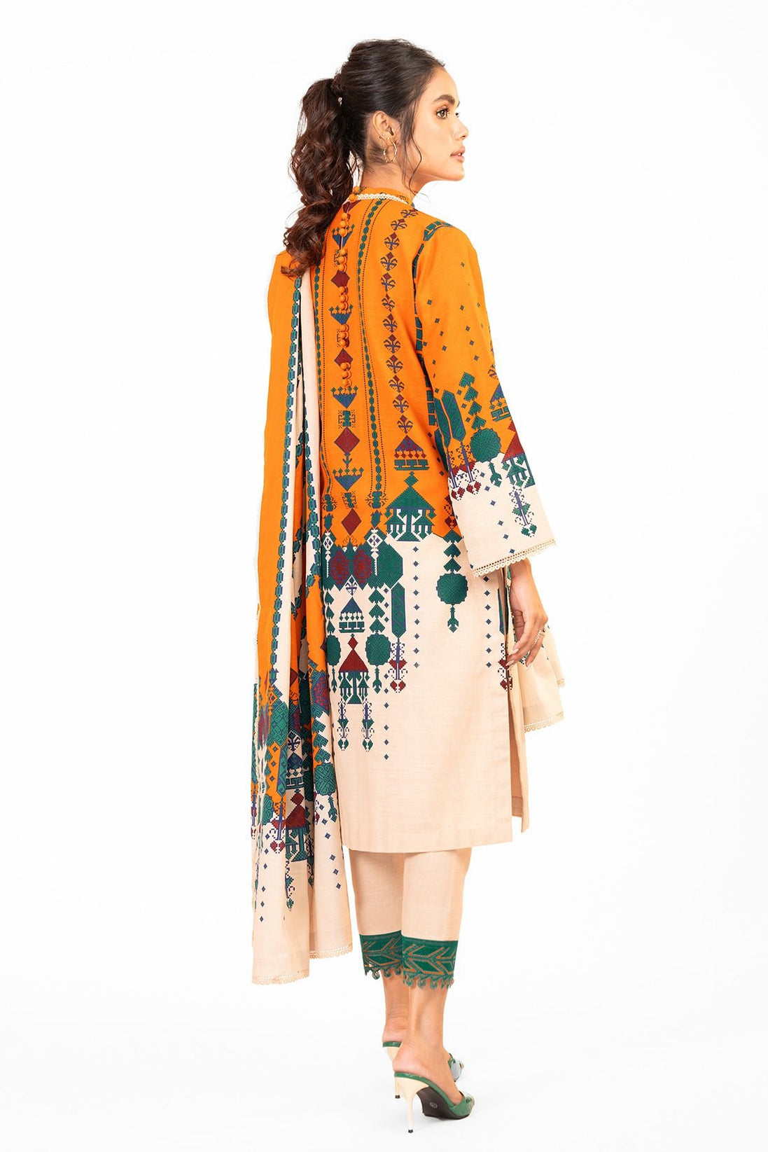 Al-Karam Winter Collection`22 FW#25 YELLOW