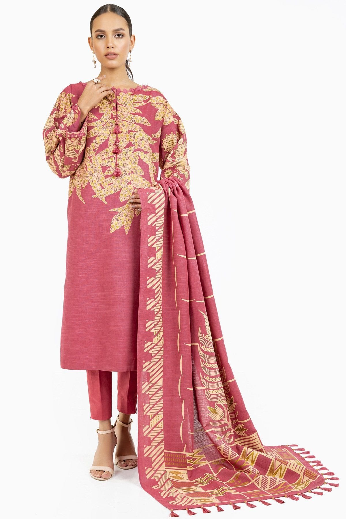 Al-Karam Winter Collection`22 FW#26 PINK