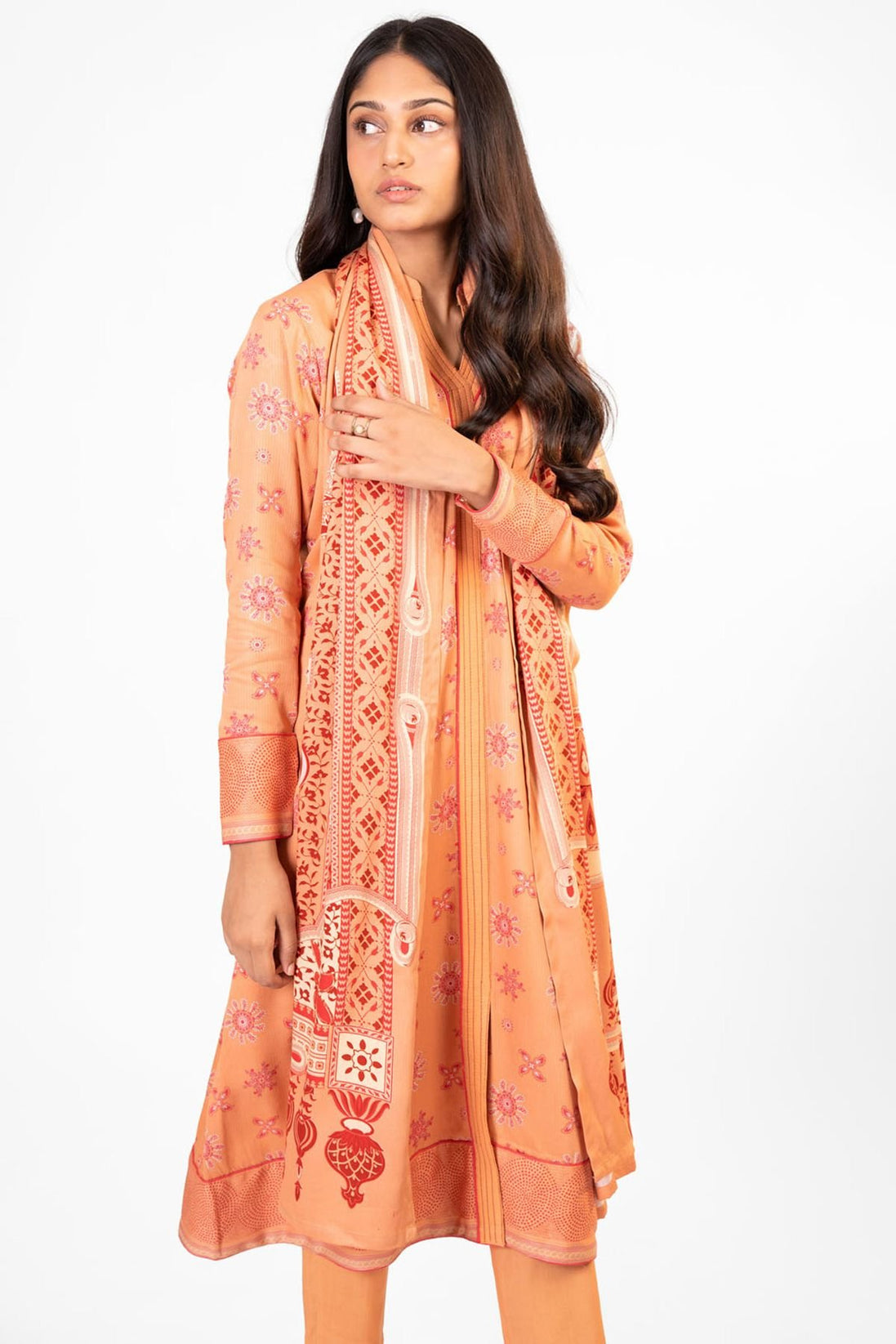 Al-Karam Winter Collection`22 FW#26.1 PEACH