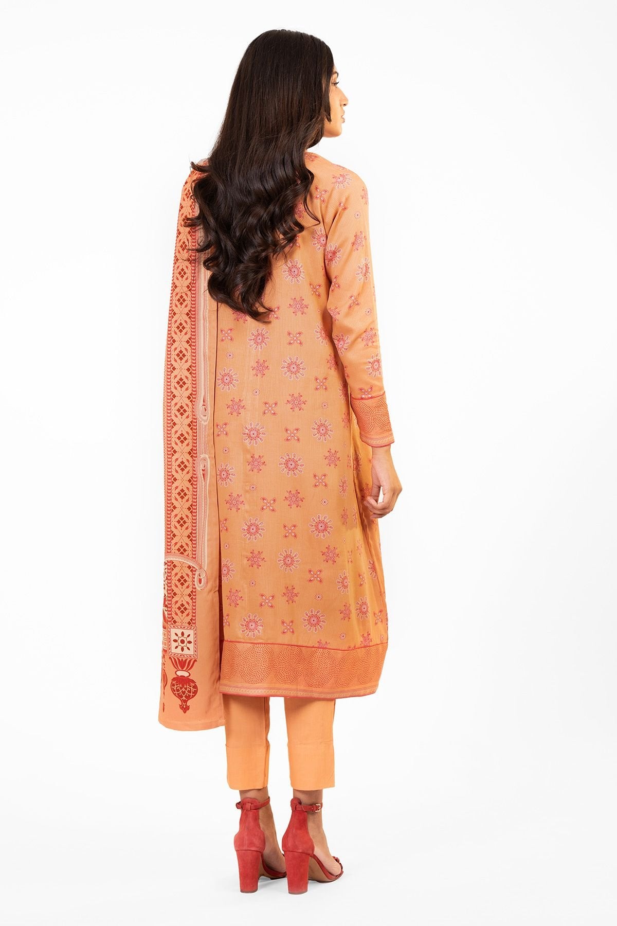 Al-Karam Winter Collection`22 FW#26.1 PEACH