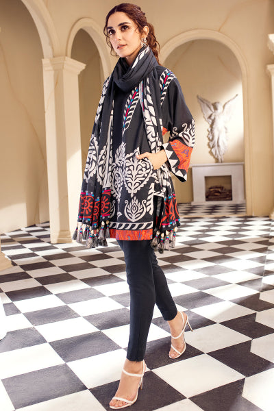Al-Karam Winter Collection`22 FW#27 BLACK