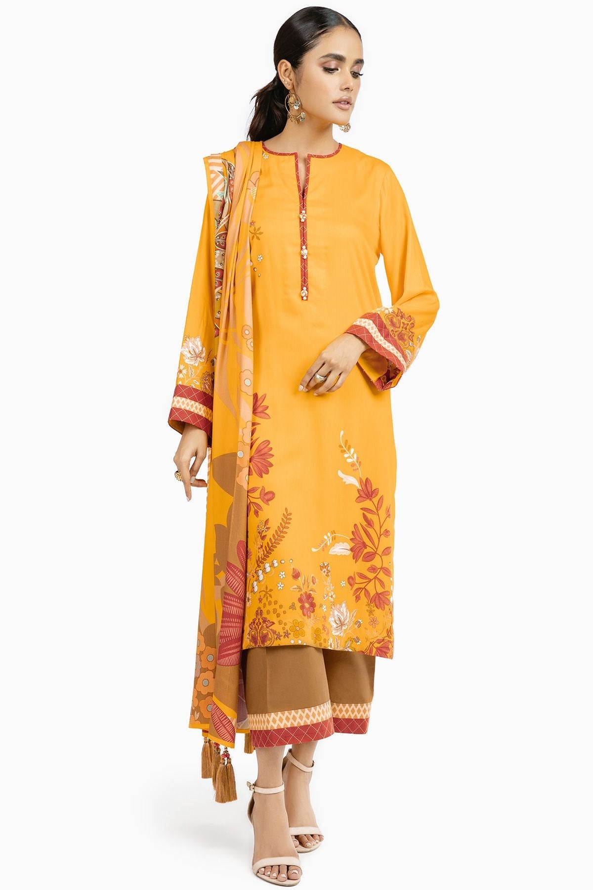 Al-Karam Winter Collection`22 FW#28 YELLOW