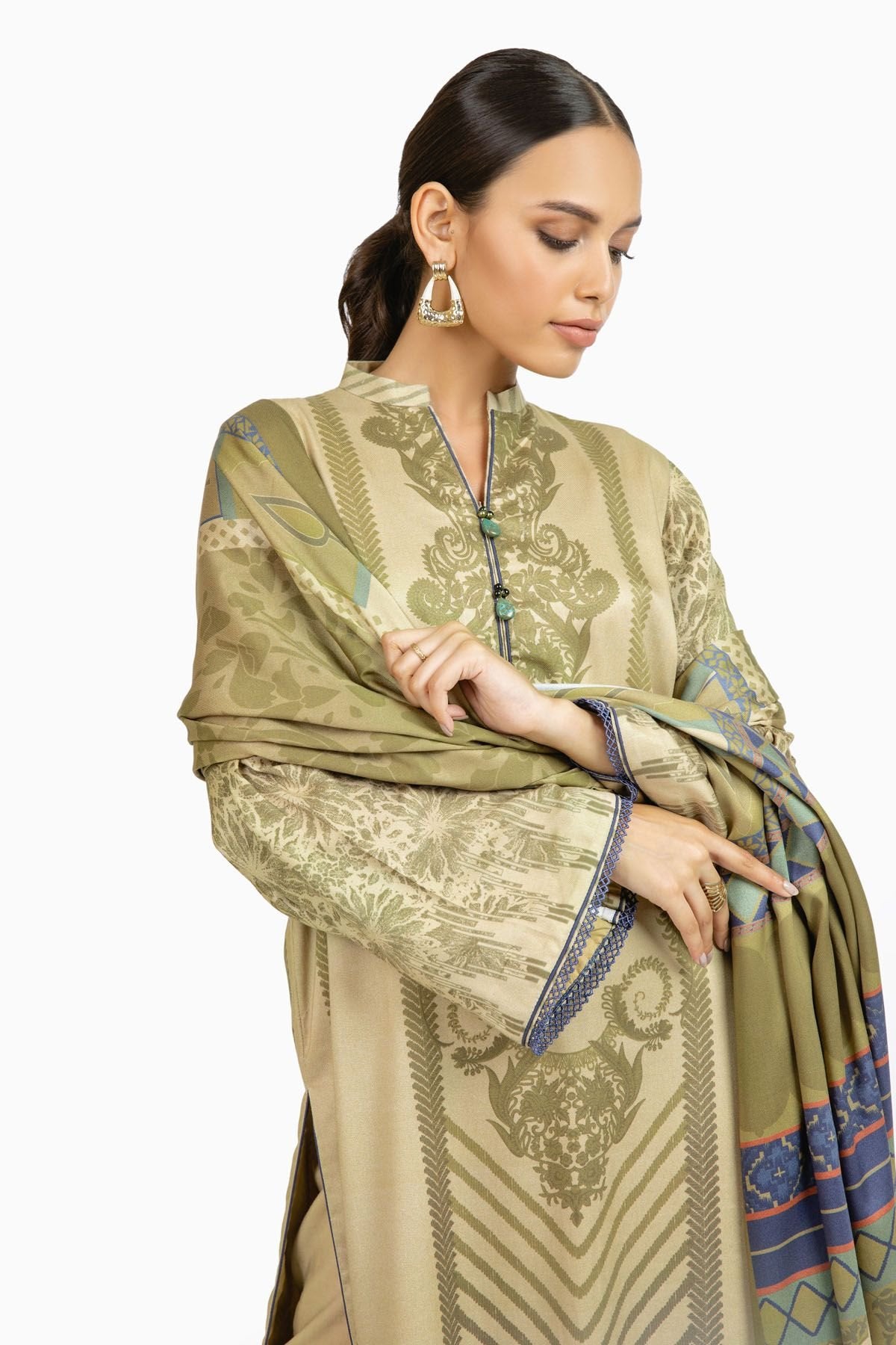Al-Karam Winter Collection`22 FW#29 BEIGE