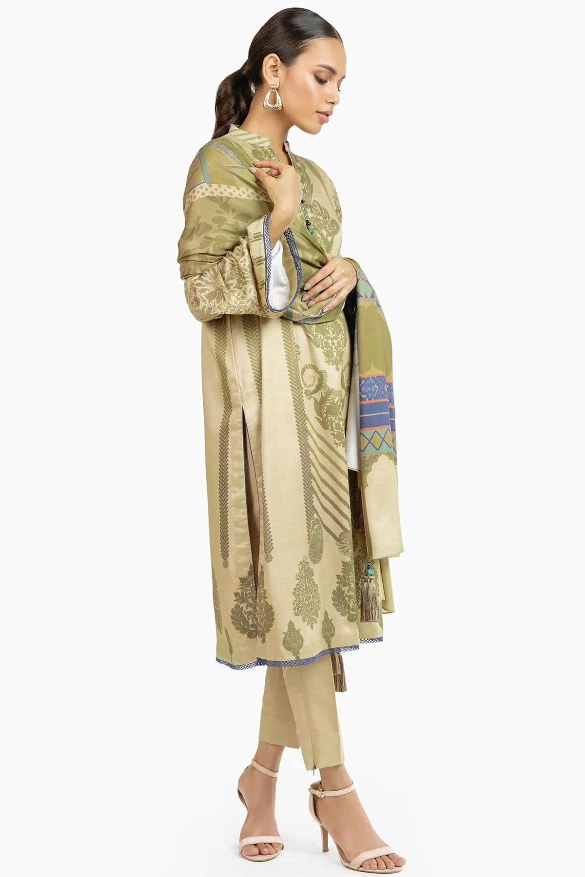 Al-Karam Winter Collection`22 FW#29 BEIGE
