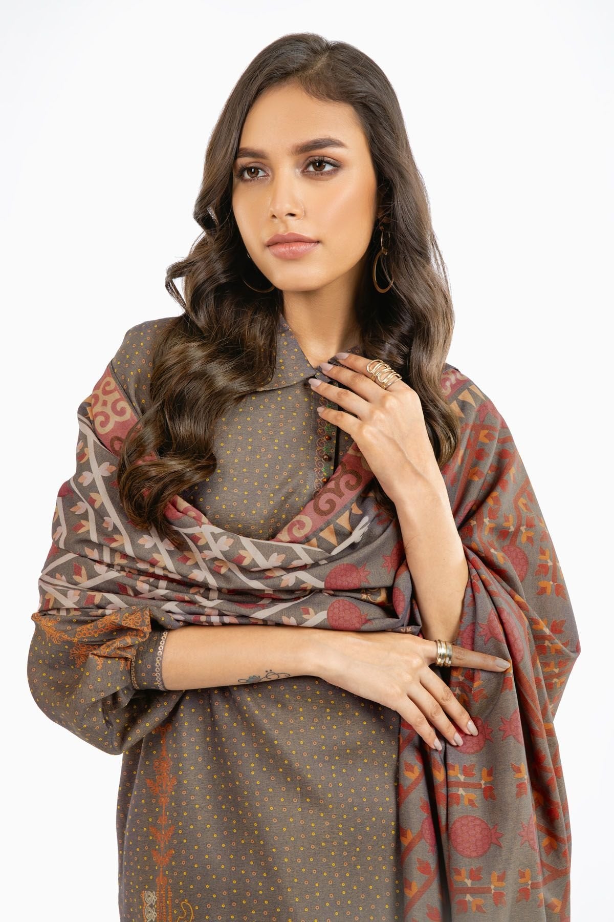 alkaram wool shawl