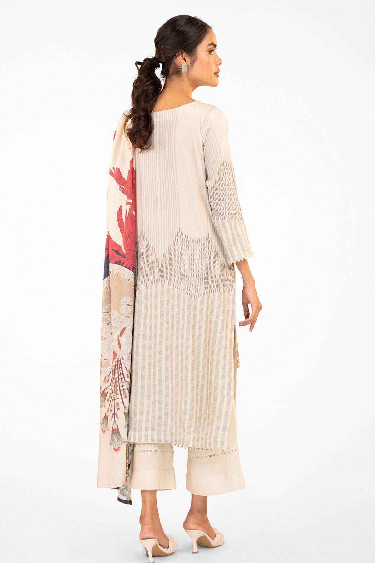 Al-Karam Winter Collection`22 FW#34 CREAM