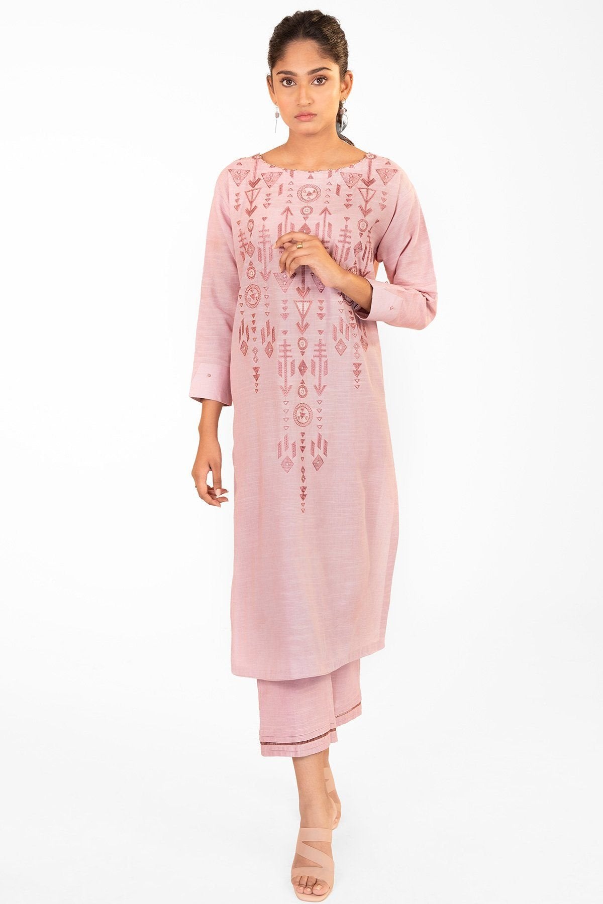 Al-Karam Winter Collection`22 FW#39 Lilac