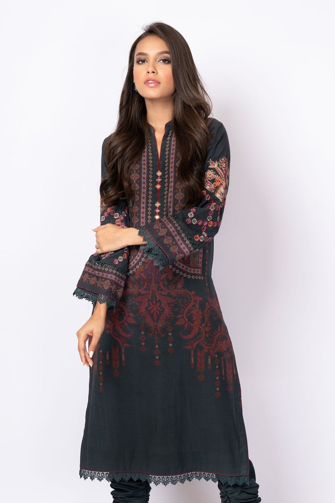 Al Karam Winter Collection`21 FW-43.1 Black