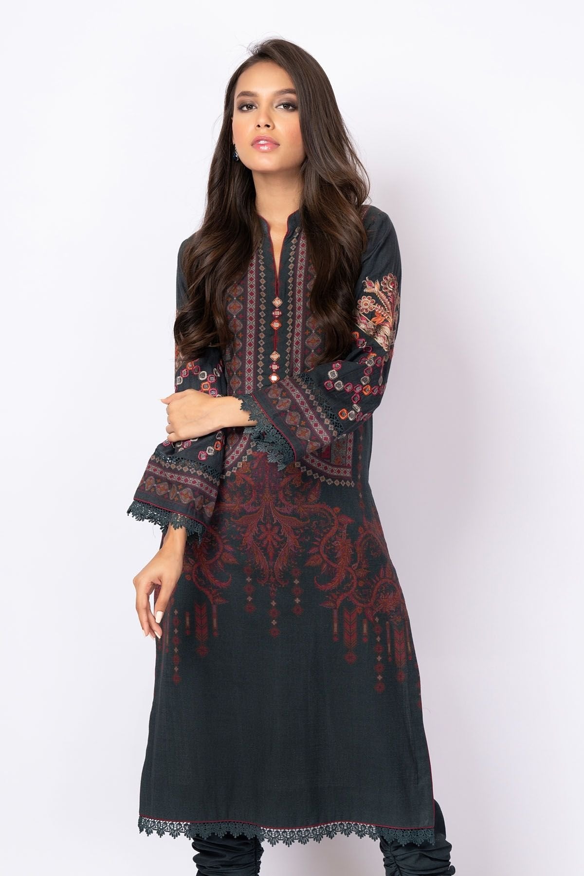 Al Karam Winter Collection`21 FW-43.1 Black