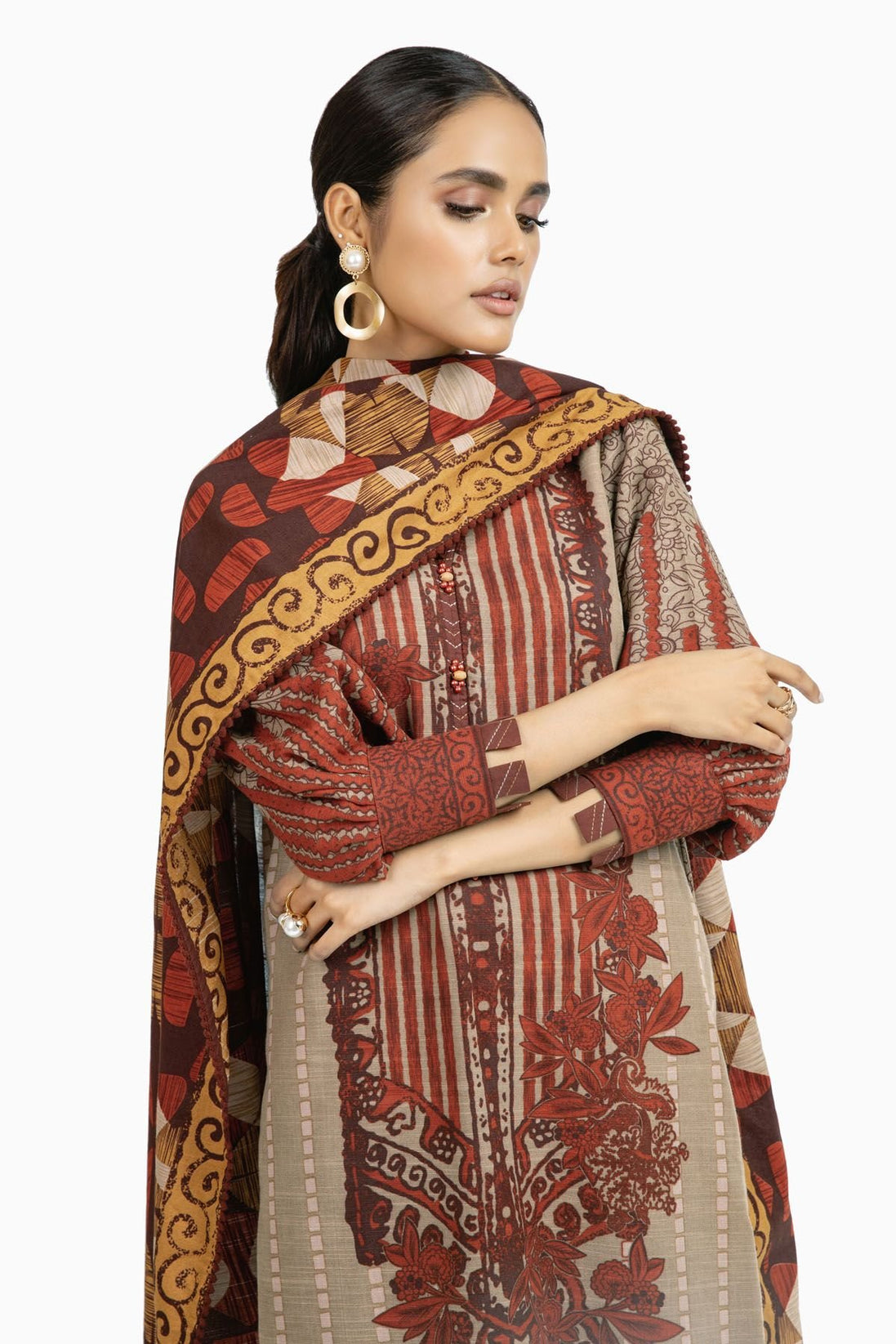 Al-Karam Winter Collection`22 FW#50 RUST