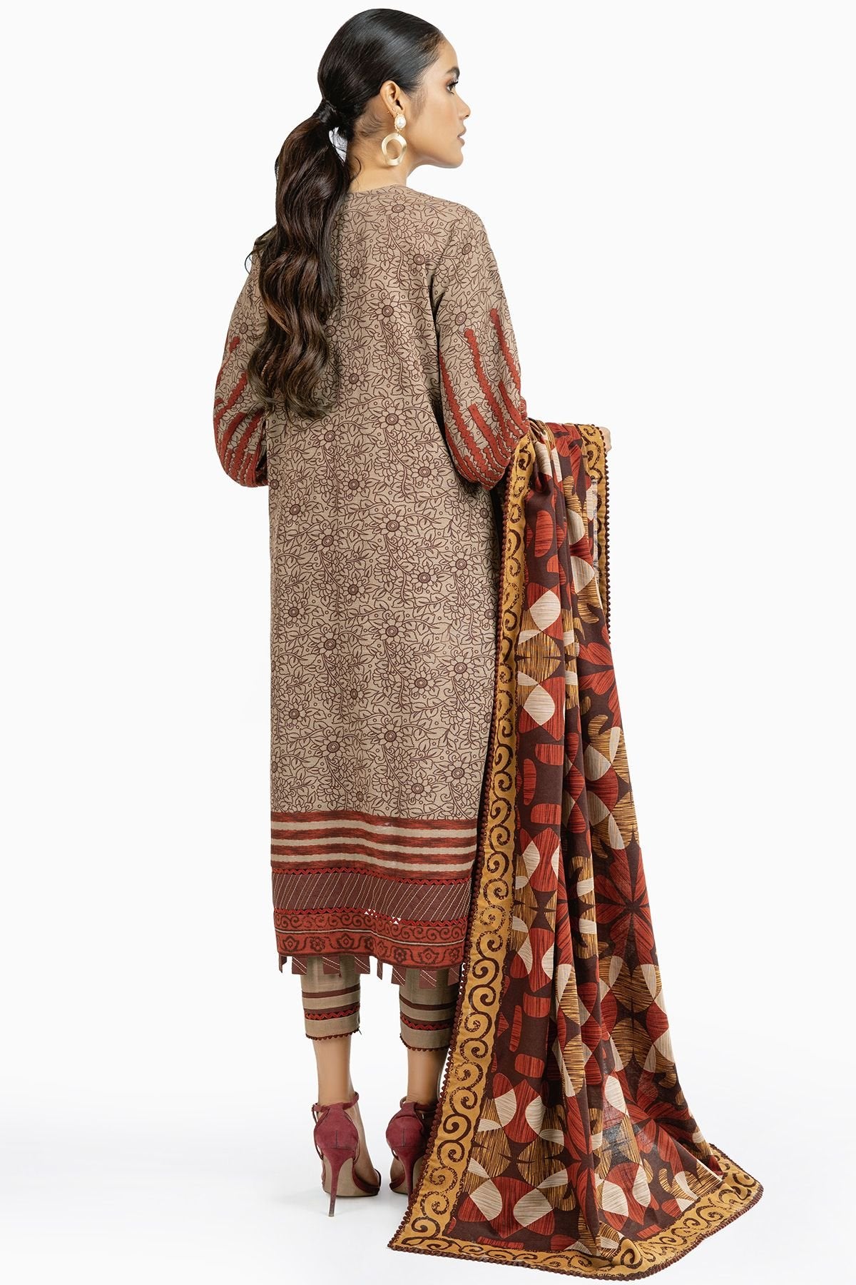 Al-Karam Winter Collection`22 FW#50 RUST