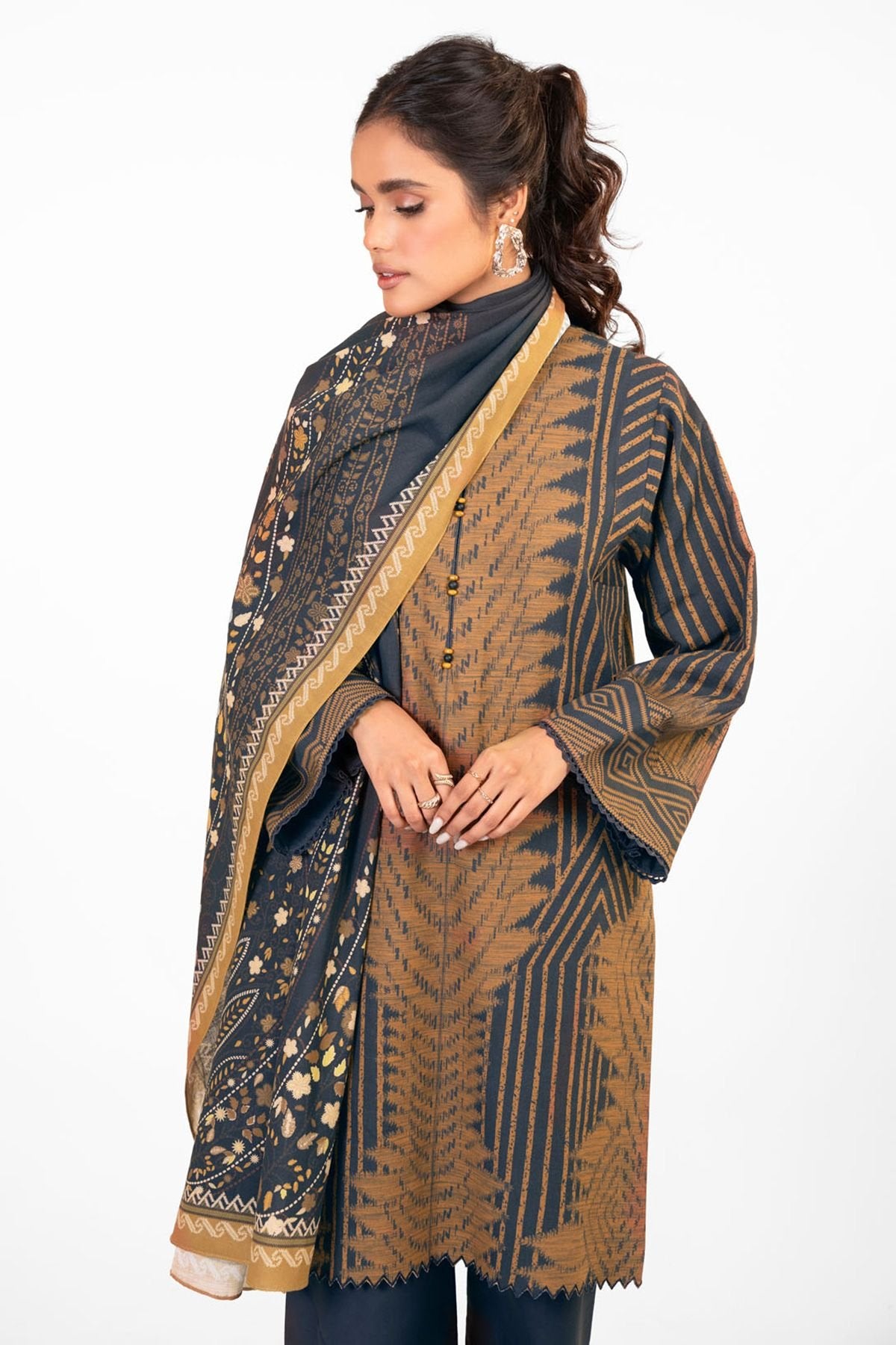 Al-Karam Winter Collection`22 FW#52 CHARCOAL GREY