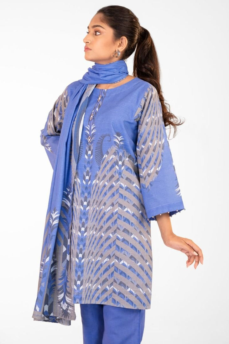 Al-Karam Winter Collection`22 FW#54 BLUE