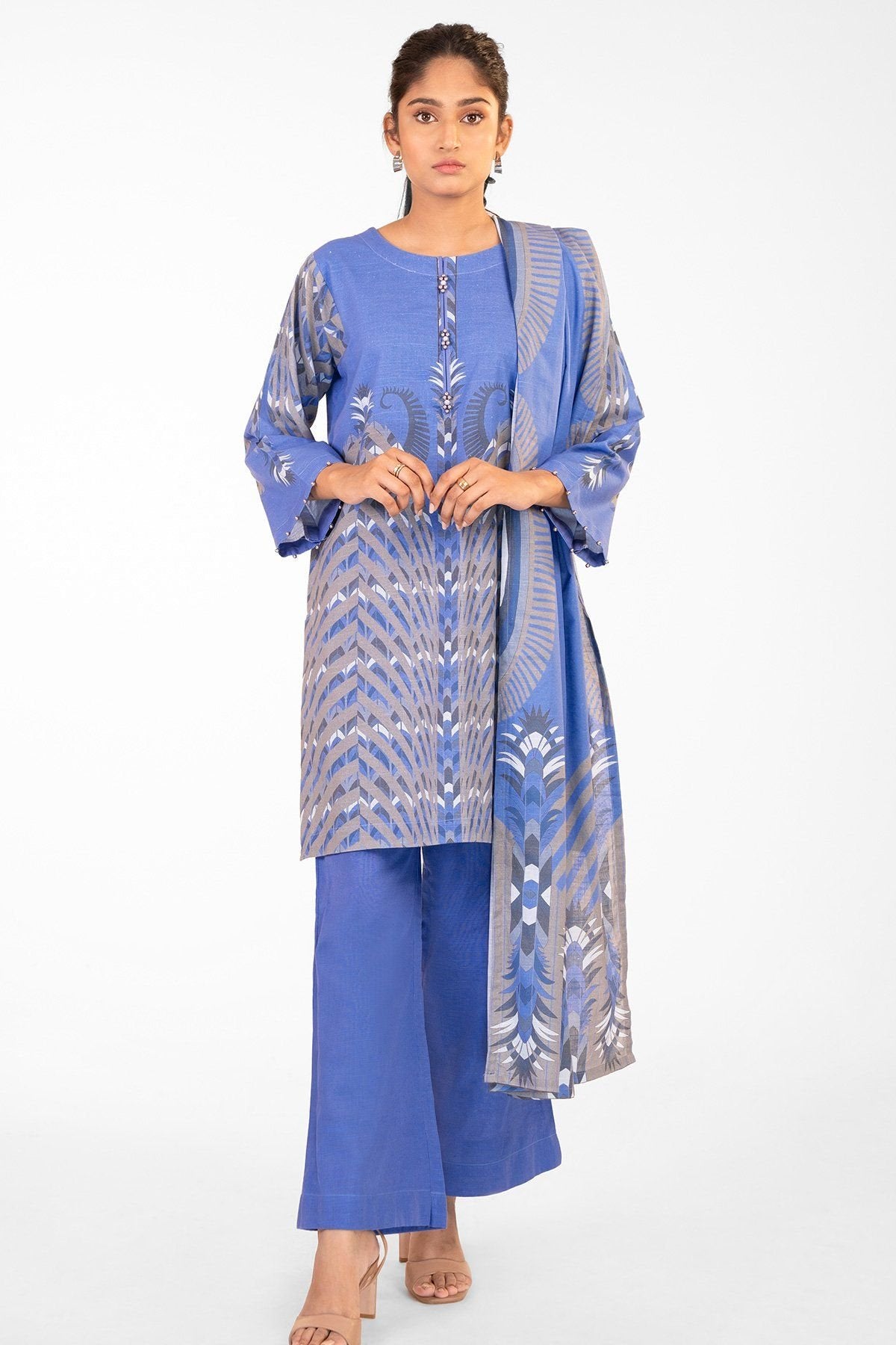 Al-Karam Winter Collection`22 FW#54 BLUE