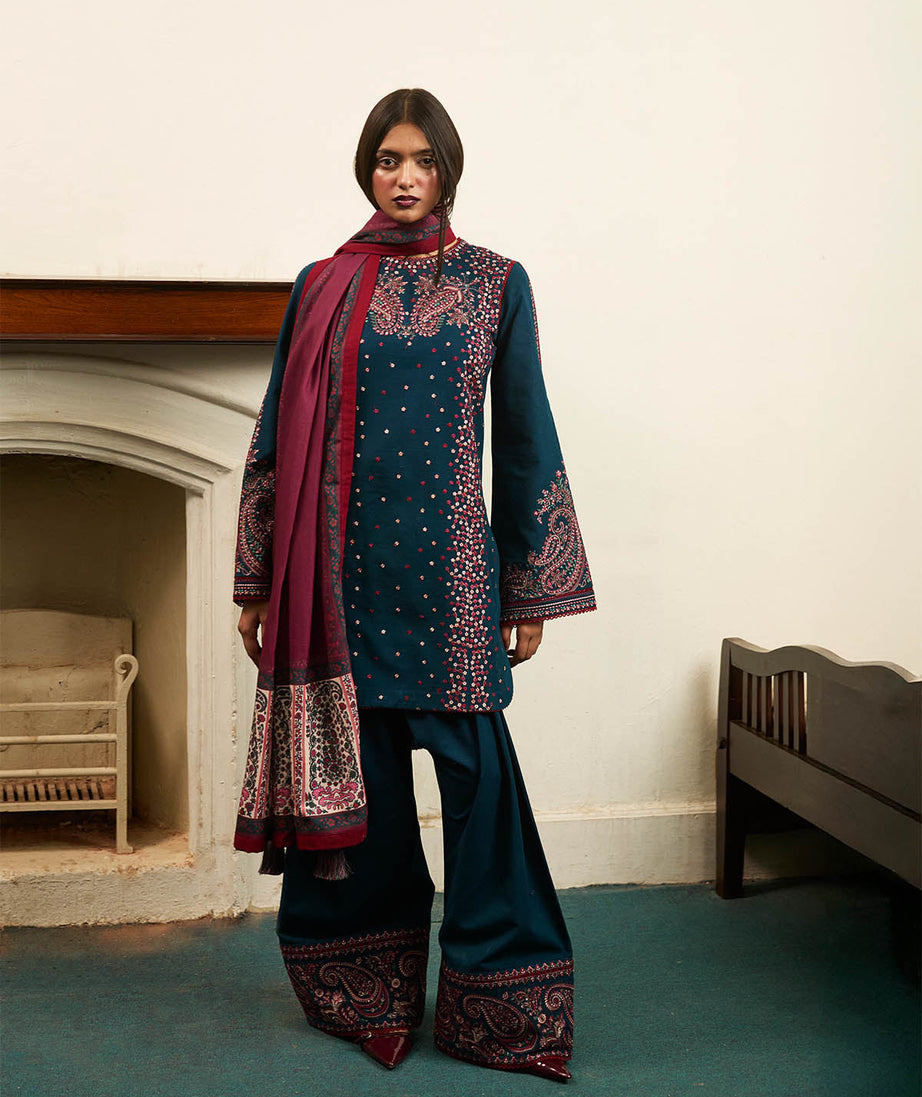 Jugnu By Hussain Rehar Autumn Winter`24 (Ashen)