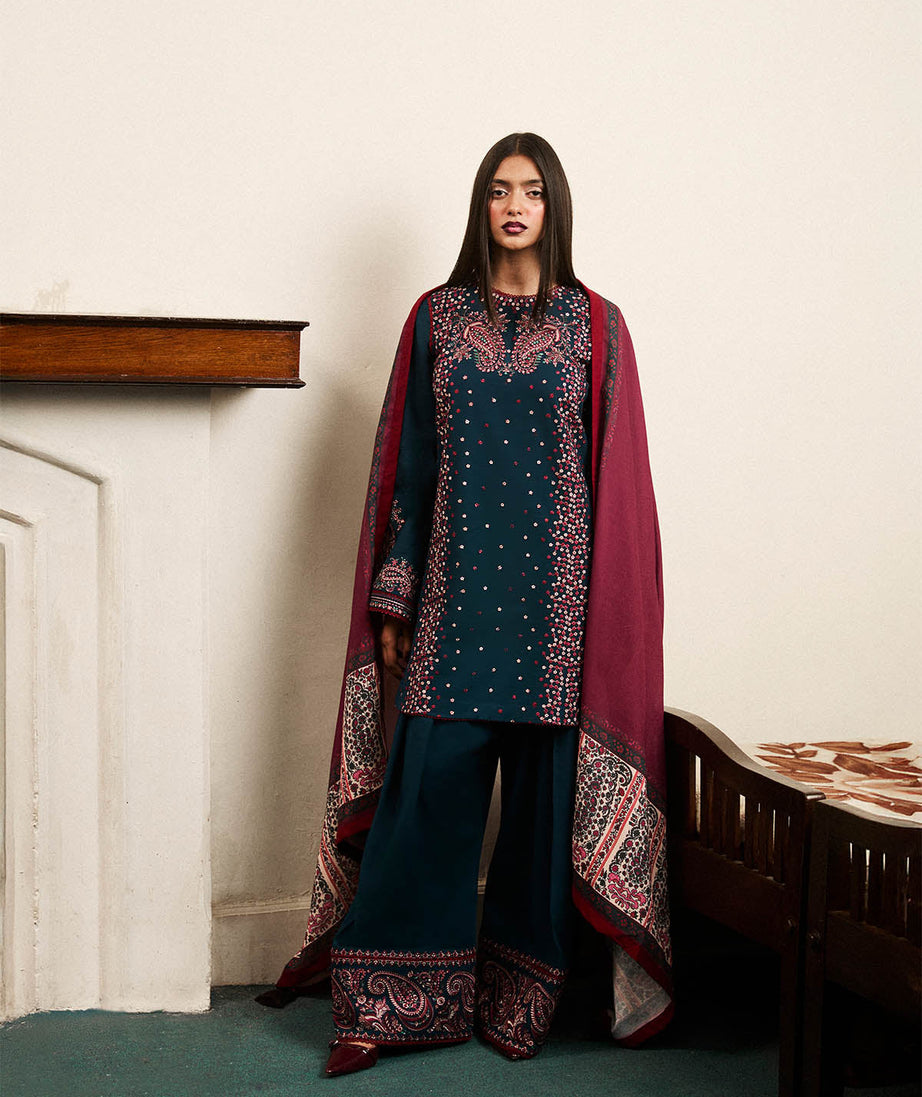 Jugnu By Hussain Rehar Autumn Winter`24 (Ashen)