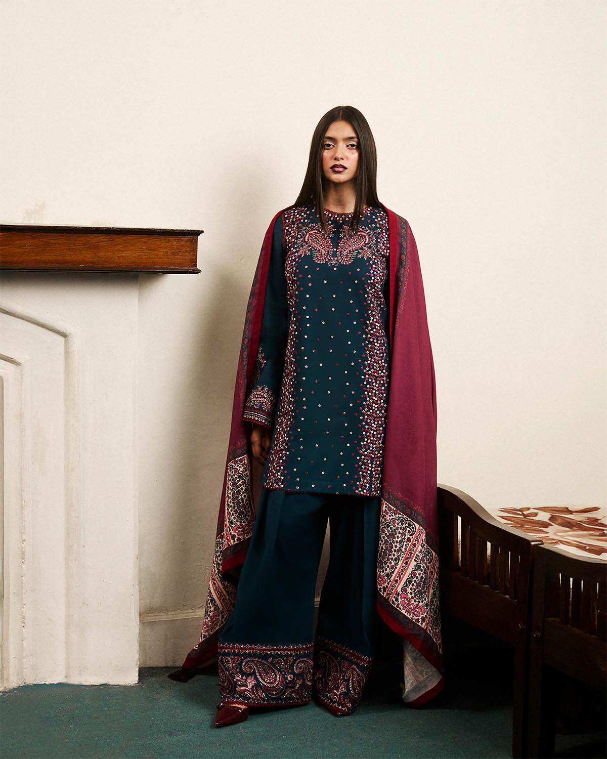 Jugnu By Hussain Rehar Autumn Winter`24 (Ashen)