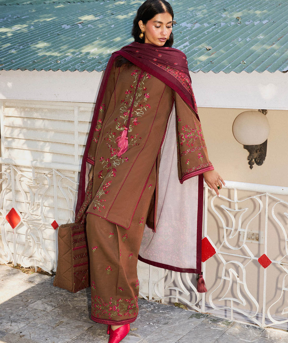 Jugnu By Hussain Rehar Autumn Winter`24 (Hazel)