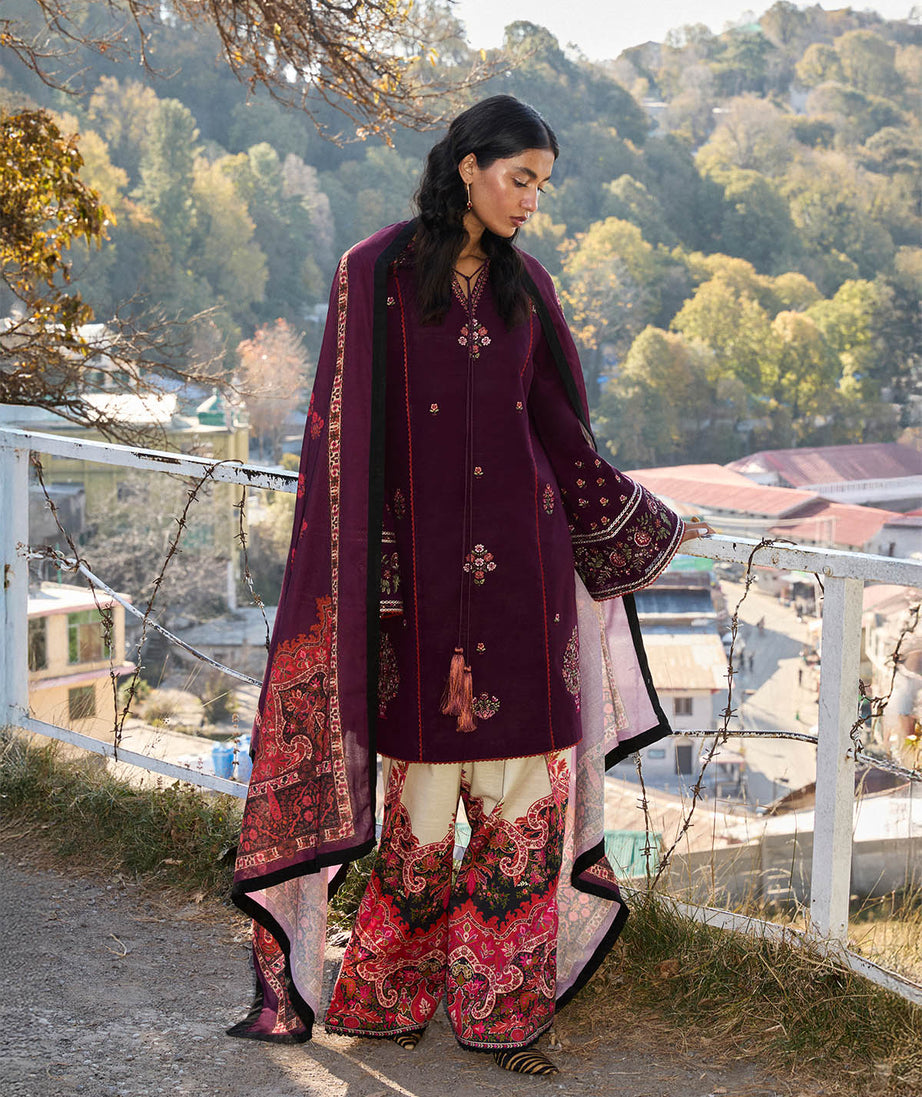 Jugnu By Hussain Rehar Autumn Winter`24 (Amethyst)