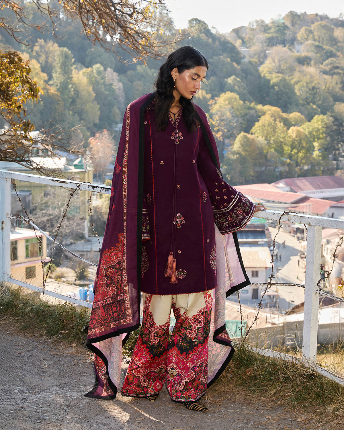 Jugnu By Hussain Rehar Autumn Winter`24 (Amethyst)