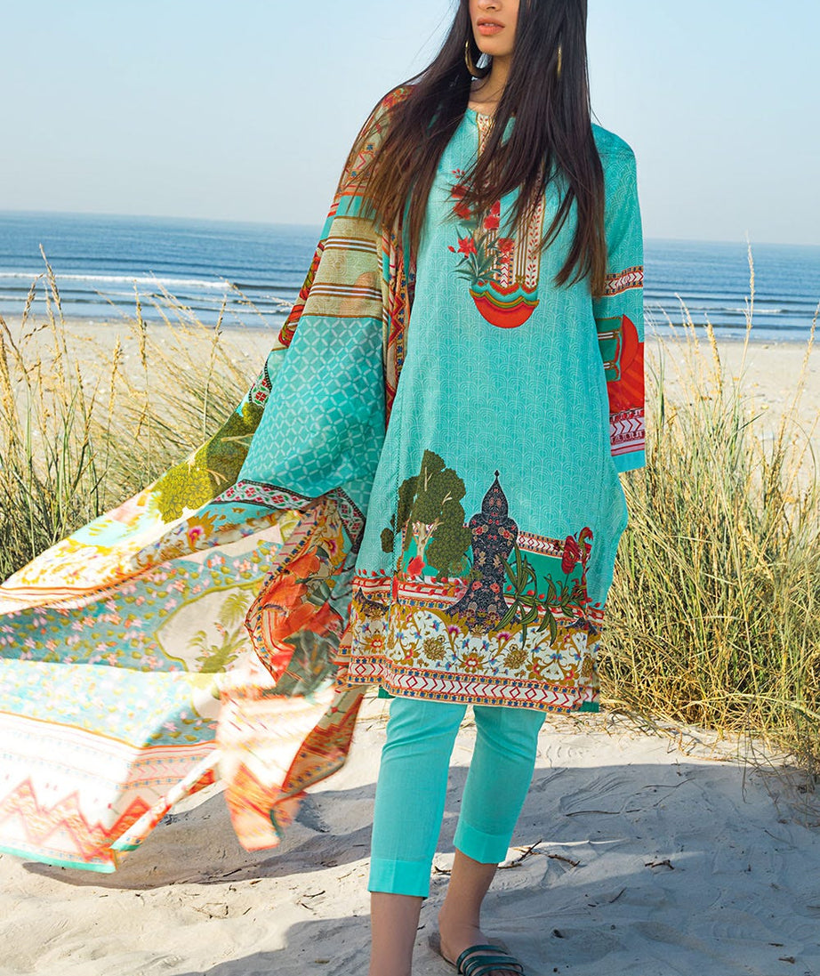 Gul Ahmed Emb Lawn'21 CL-1252 B