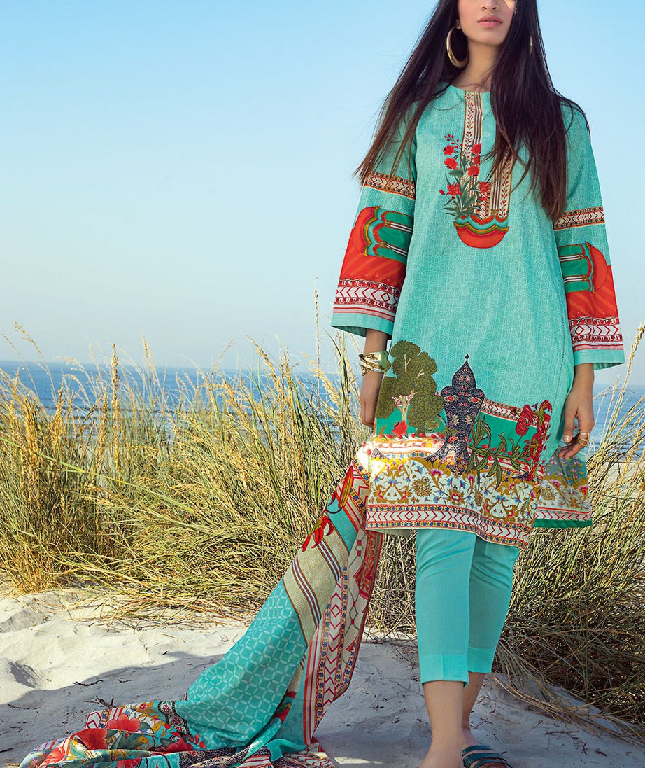 Gul Ahmed Emb Lawn'21 CL-1252 B