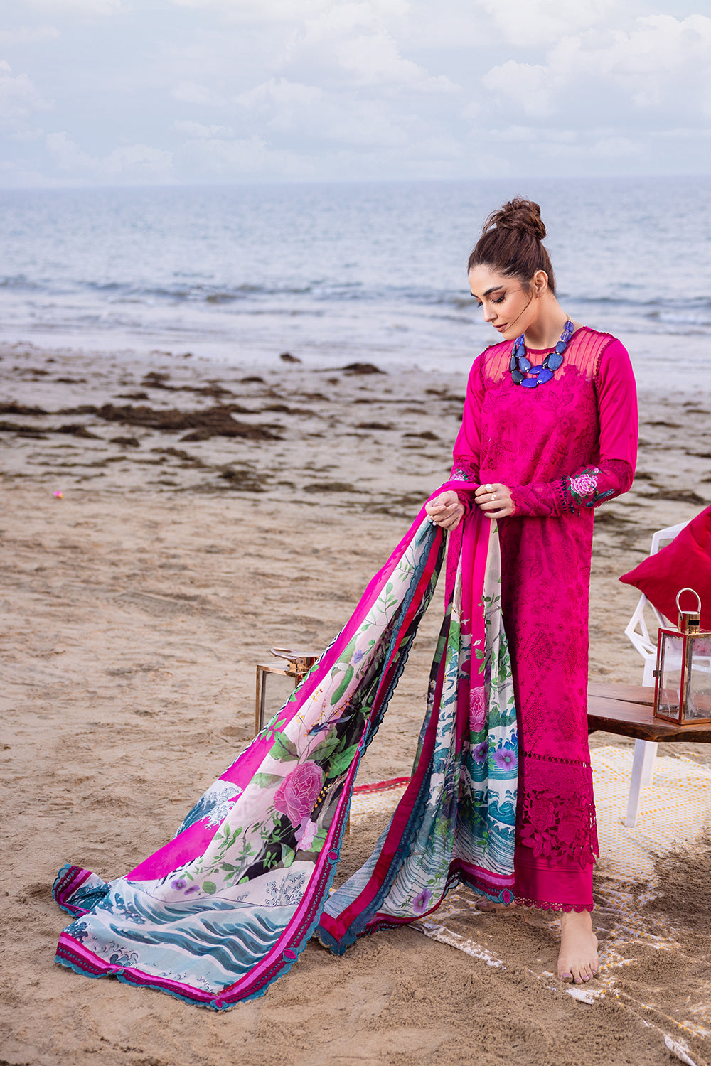 Saira Rizwan Luxury Lawn`24 (DAMASK)