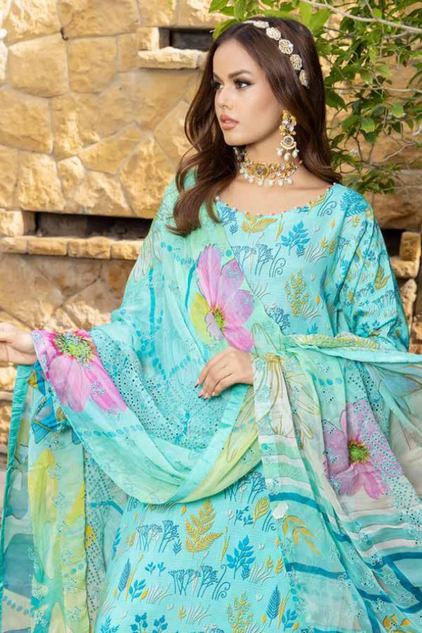 Mi Creation Dhagakari Viscose`24 D#1 (Ferozi)