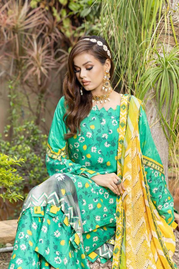 Mi Creation Dhagakari Viscose`24 D#1 (Green)