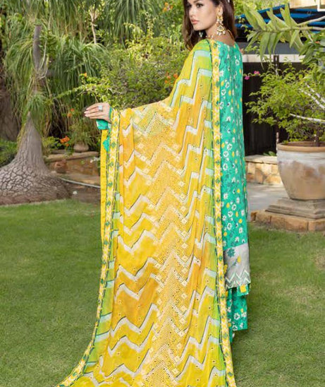Mi Creation Dhagakari Viscose`24 D#1 (Green)