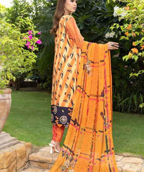 Mi Creation Dhagakari Viscose`24 D#1 (Orange)