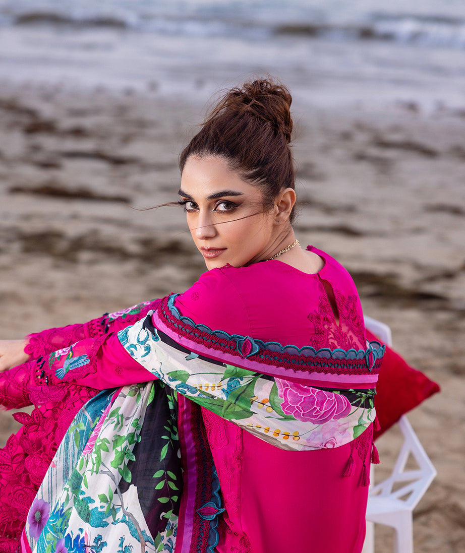 Saira Rizwan Luxury Lawn`24 (DAMASK)