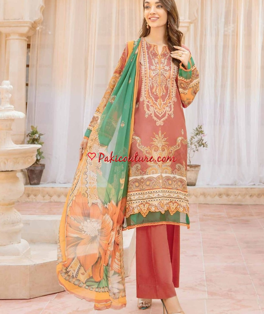 Jahanara Coral Linen'22 Vol-2 ST#03
